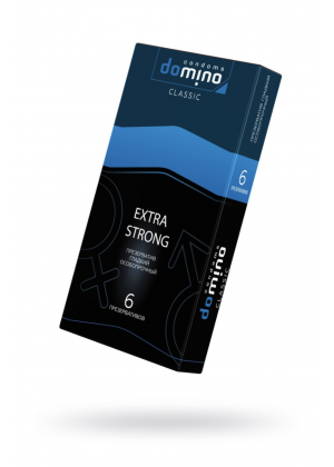 Презервативы DOMINO CLASSIC Extra Strong, особопрочные, 6 шт